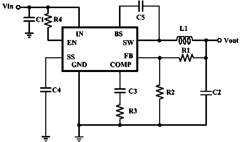 Synchronous rectification step-down converter chip with high-precision current detection function