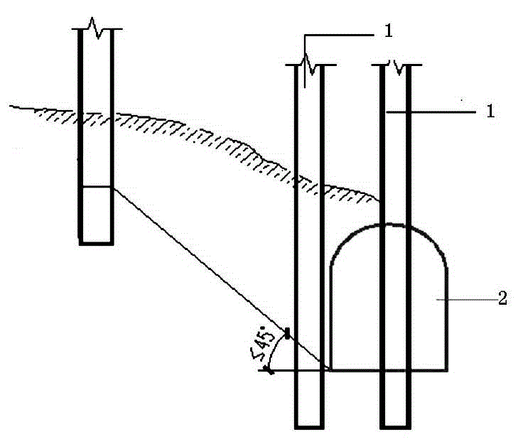 Blocking, pouring and reinforcing construction method for building with pile foundations in underground bomb shelter