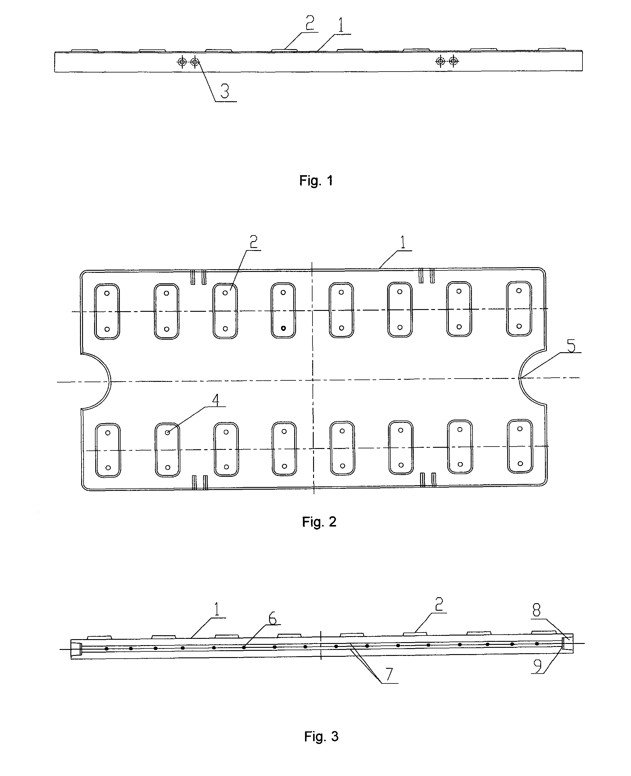 Pre-stressed concrete track slab of slab-type ballast-less track