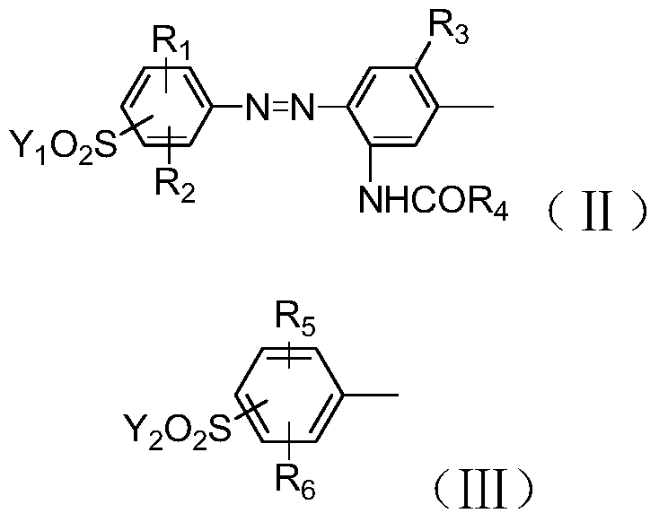 A kind of polyazo reactive dye compound and preparation method thereof