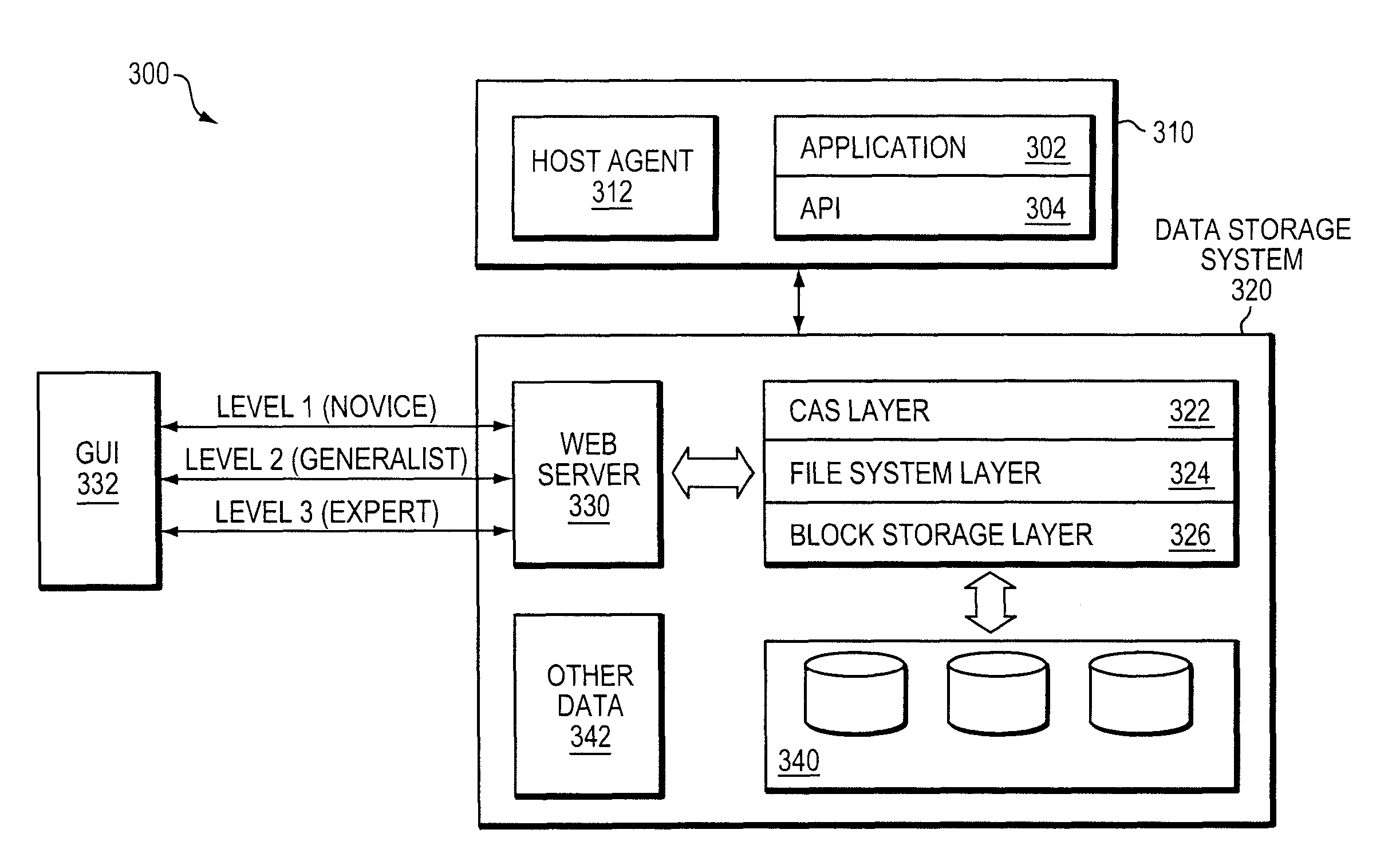 Managing data storage for databases based on application awareness