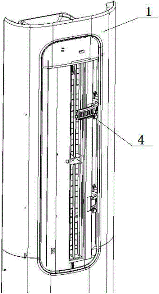 Air conditioner guide plate system