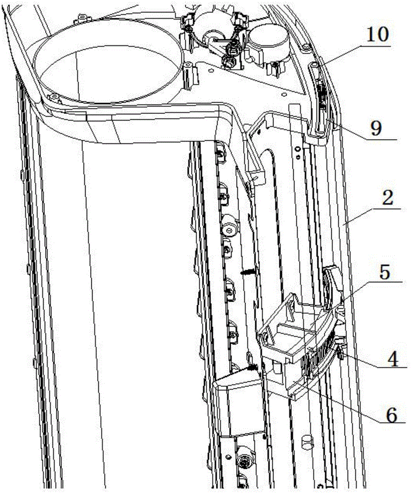 Air conditioner guide plate system