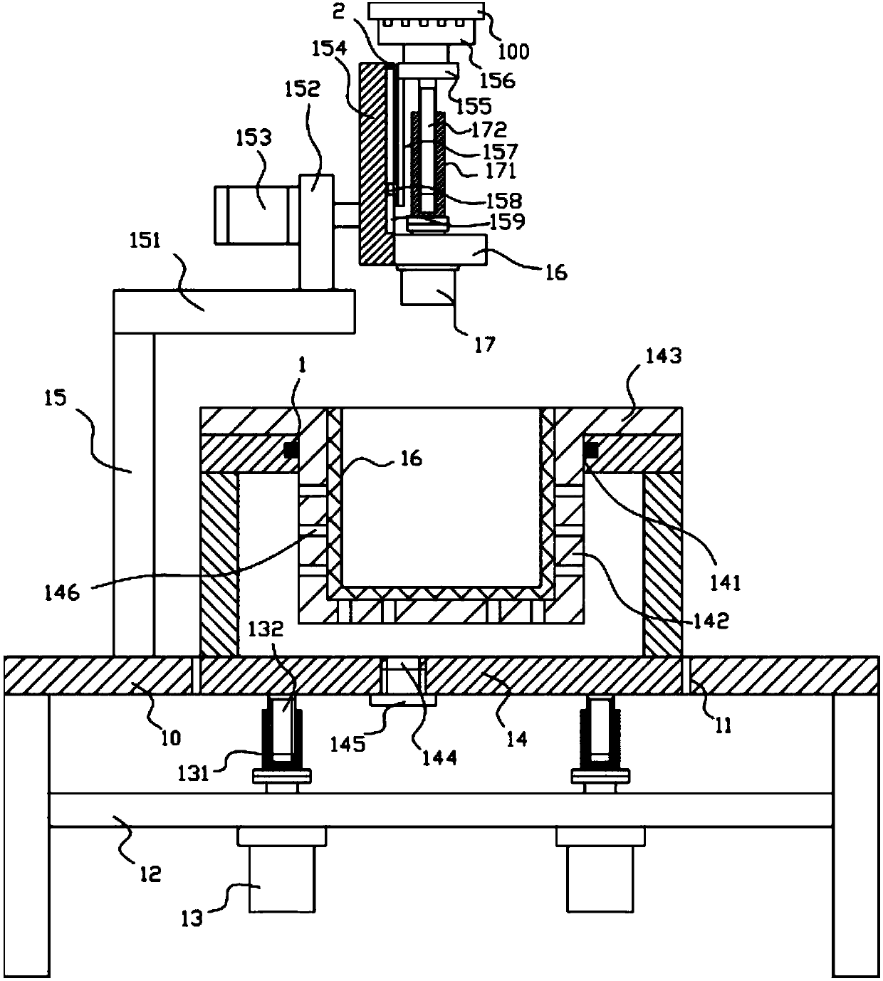 Retractable rotary oiling mechanism for hardware plate