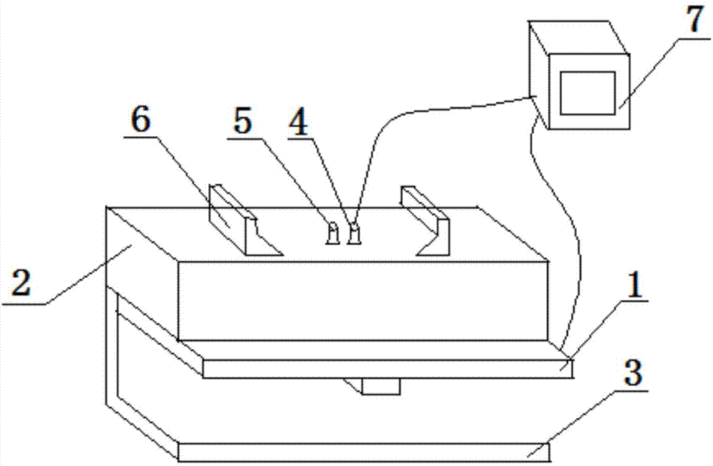 Broad leaved plant vein measuring instrument