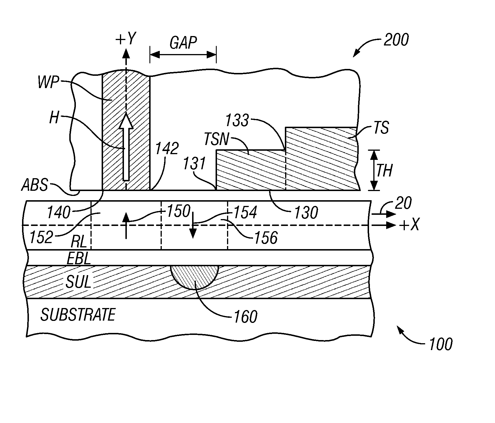 Perpendicular magnetic recording system with medium having thin soft underlayer and recording head having thick-throat trailing shield