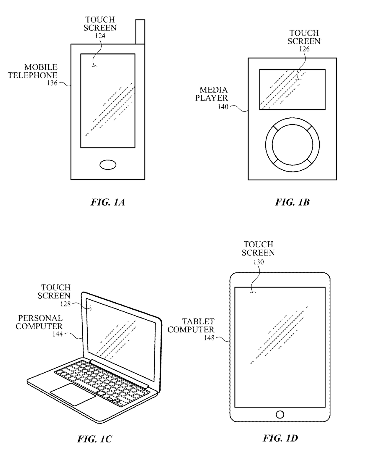 Touch sensor panel with multi-power domain chip configuration