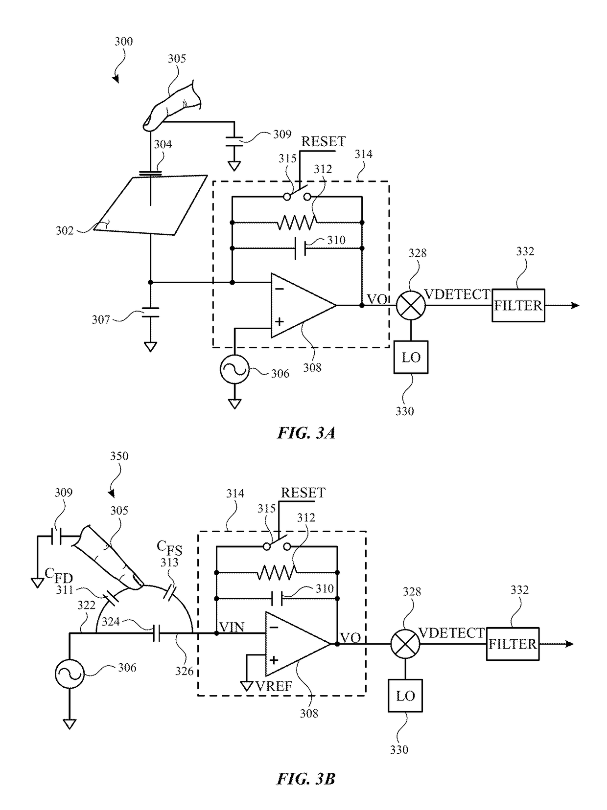 Touch sensor panel with multi-power domain chip configuration