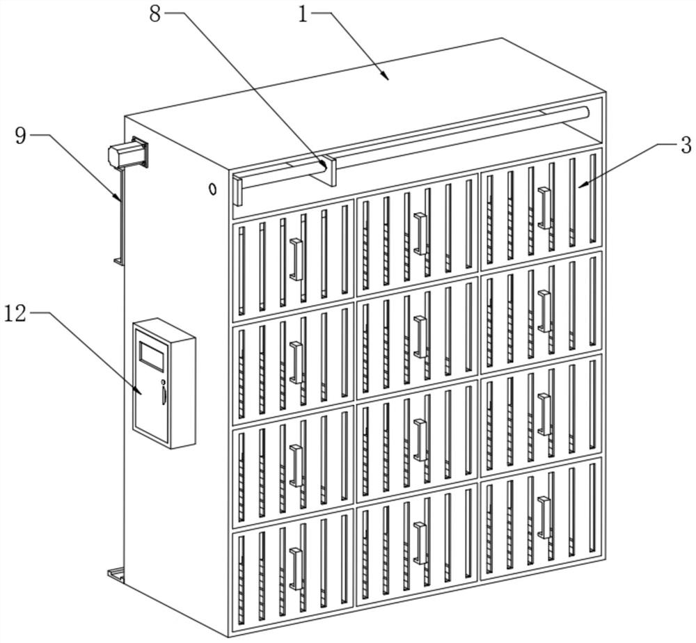 Partition isolation type energy storage battery box