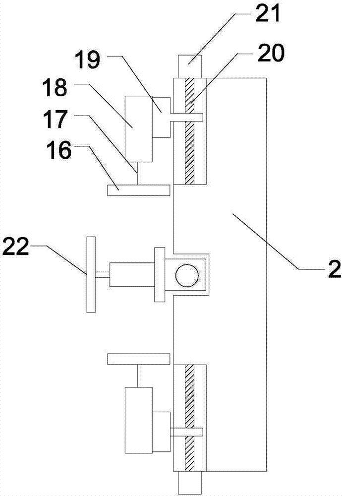 Efficient grinding device for T-shaped guide rails