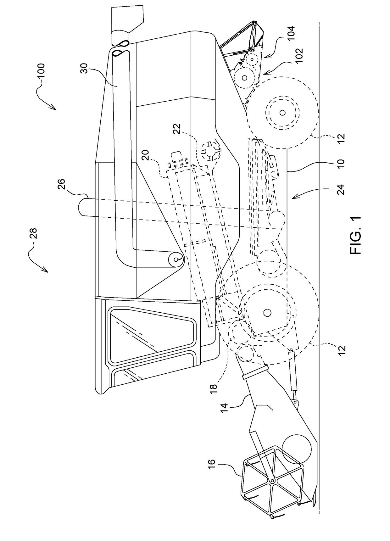 System for chopping and spreading residue