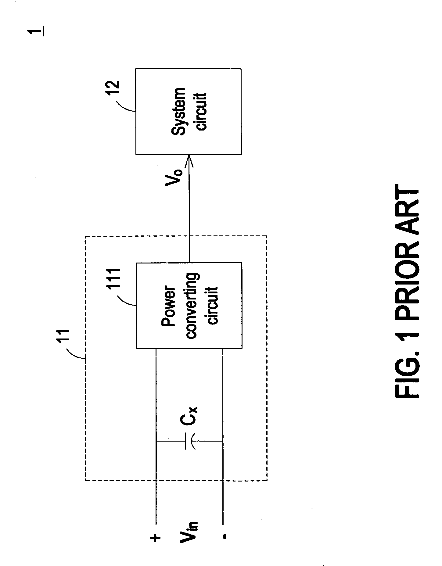 Input voltage detecting circuit and power supply having such input voltage detecting circuit