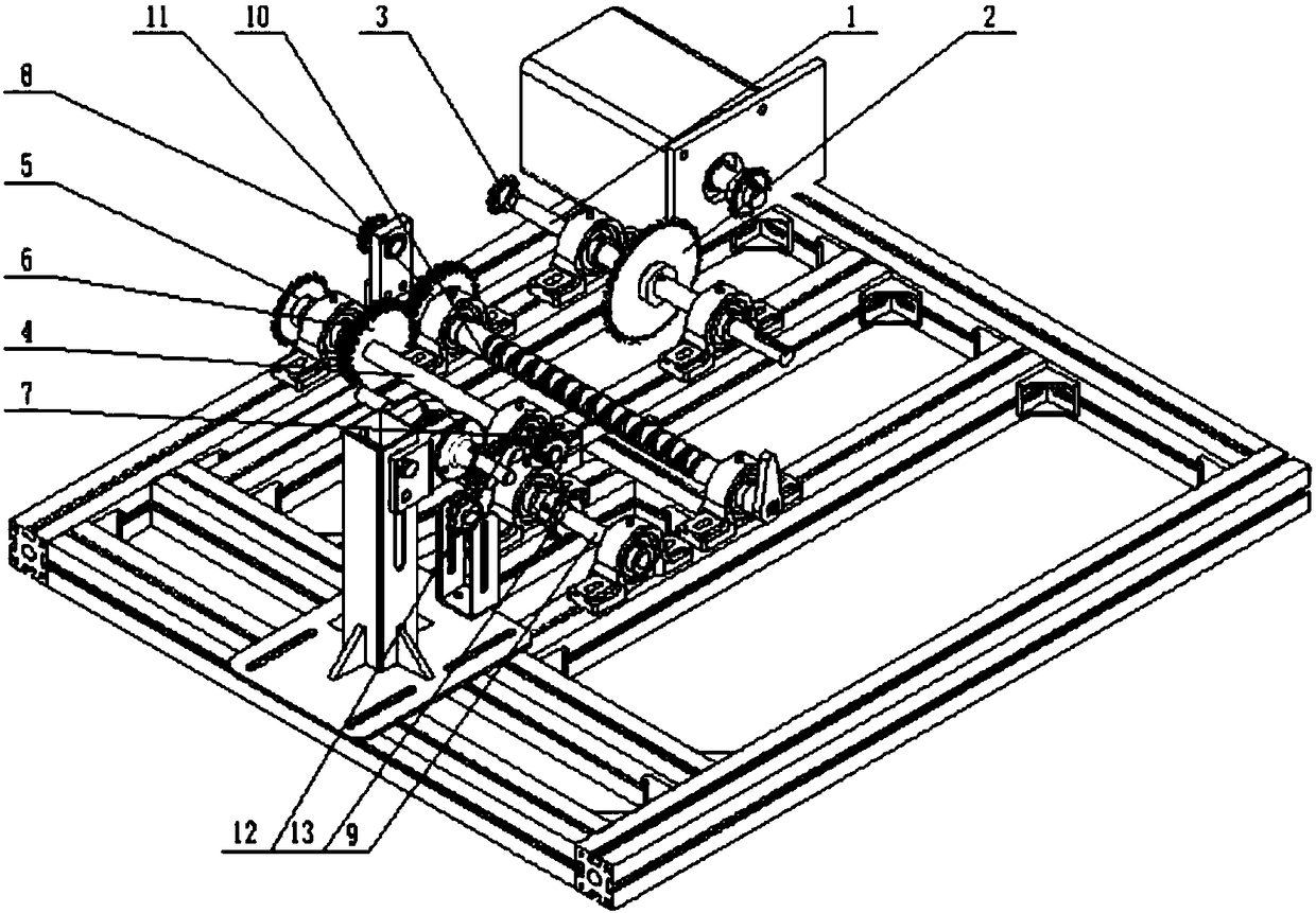 A transplanting machine for rice pot seedlings based on ejection-clamping pot type