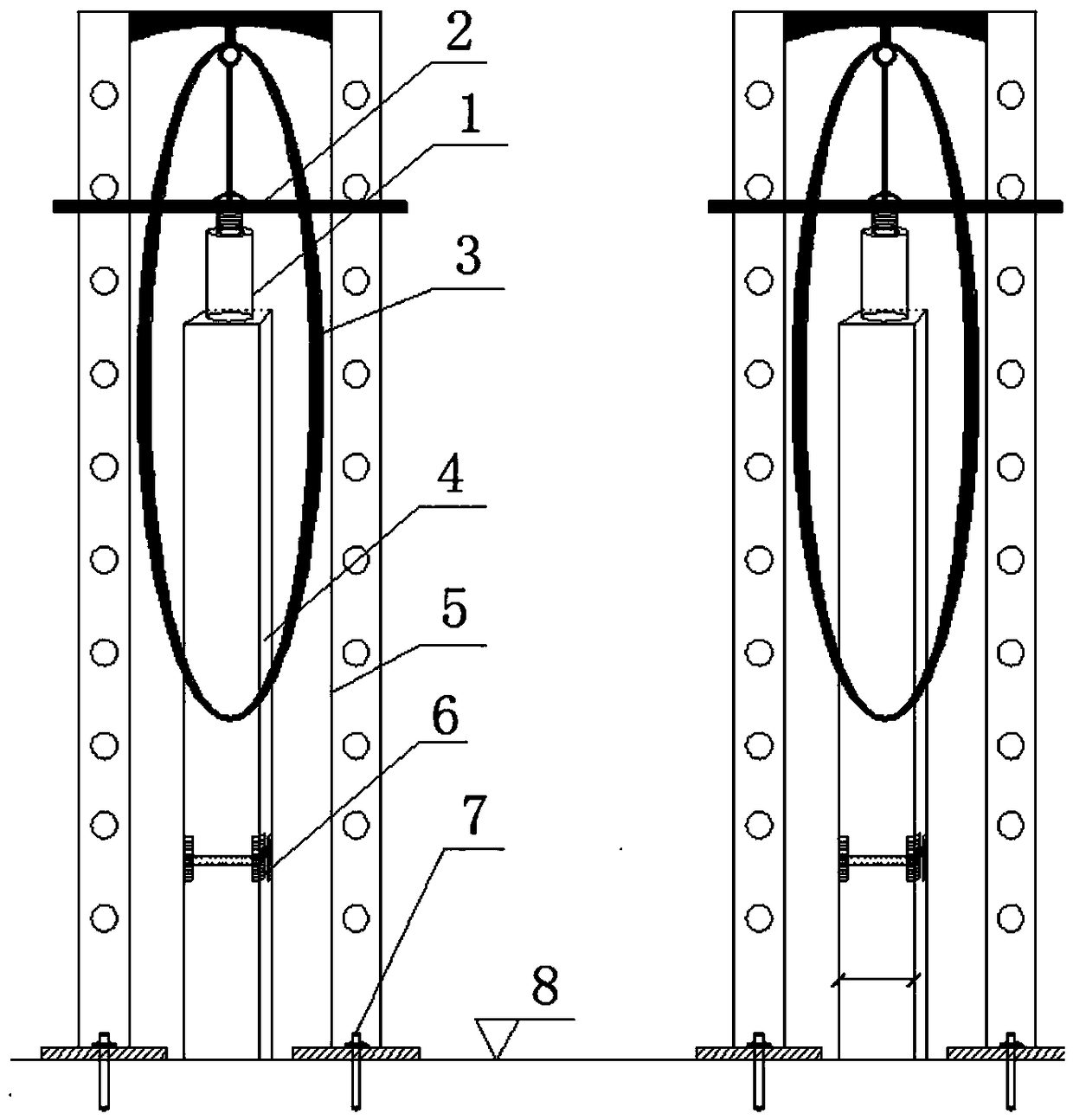 Construction method of anchor rod static pressure pile