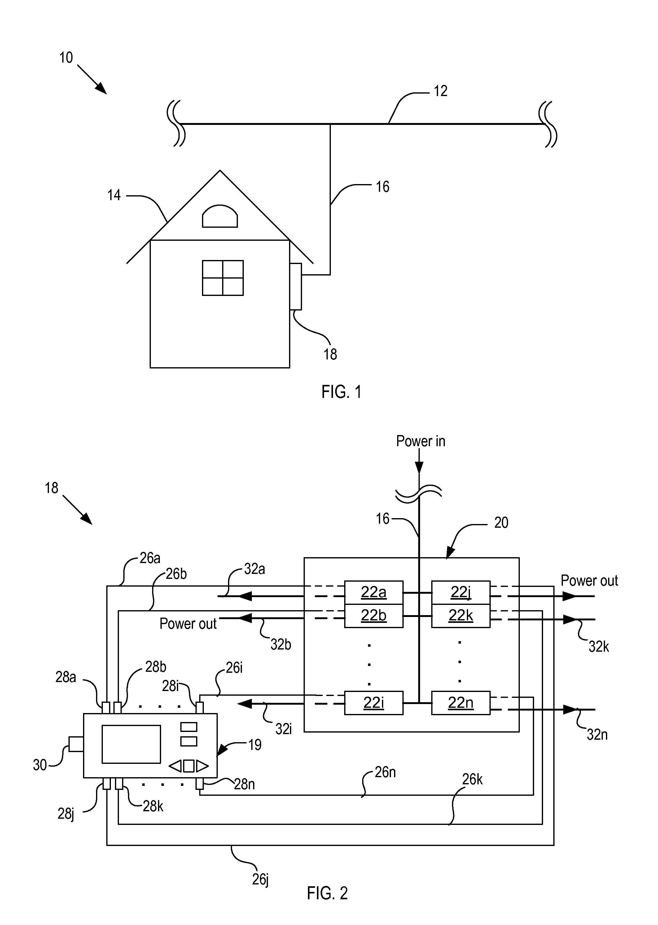 Systems for monitoring power consumption