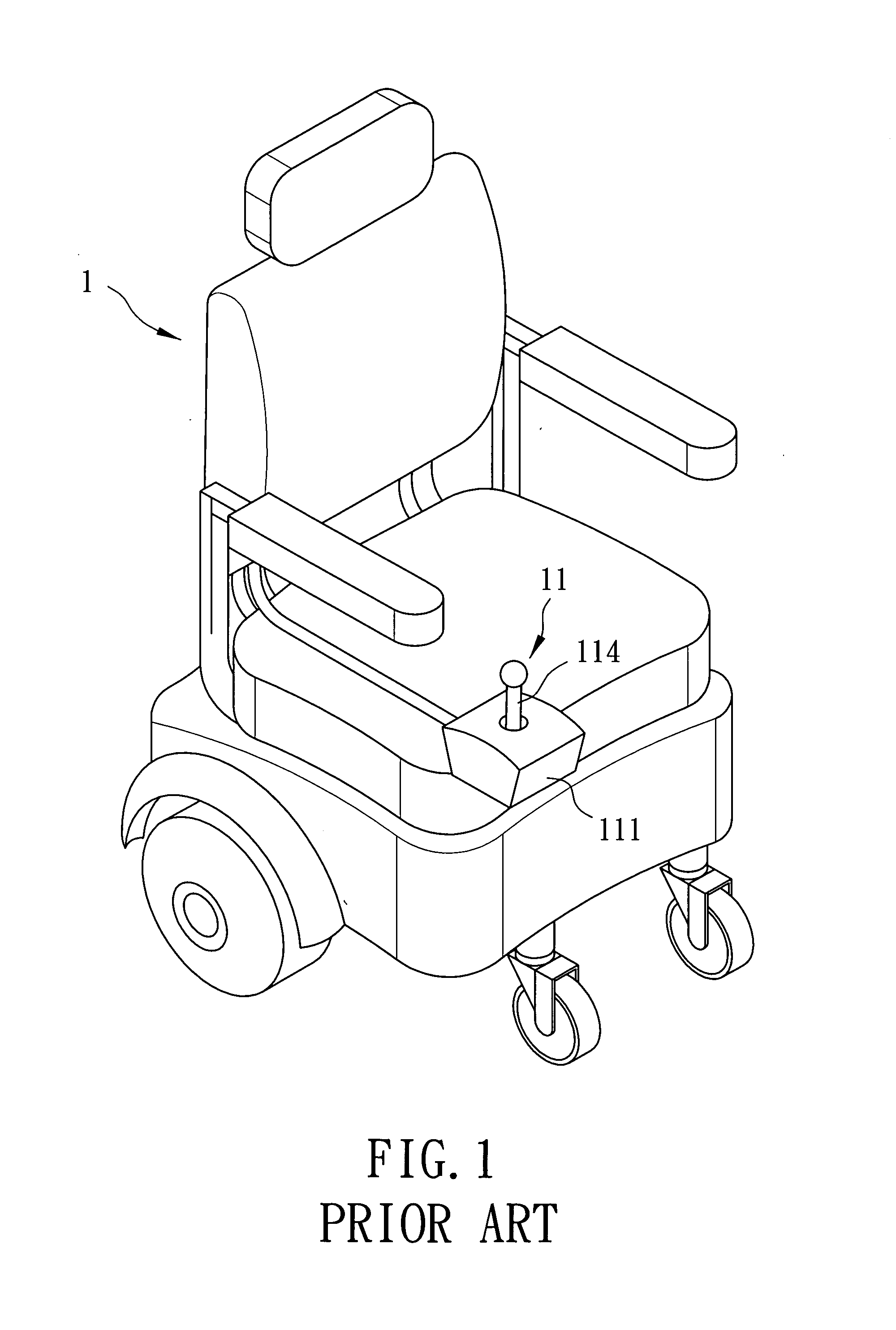 Direction and speed control device for an electronic wheelchair