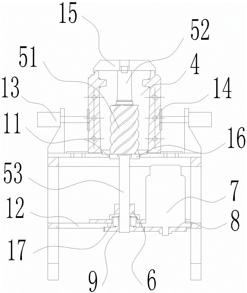 Sand core automatic demoulding mechanism and demoulding method for screw compressor rotor