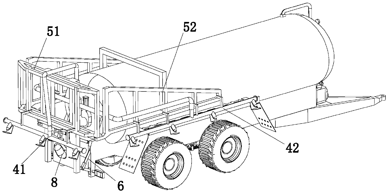 Movable fertilizing vehicle capable of regulating spraying area and height