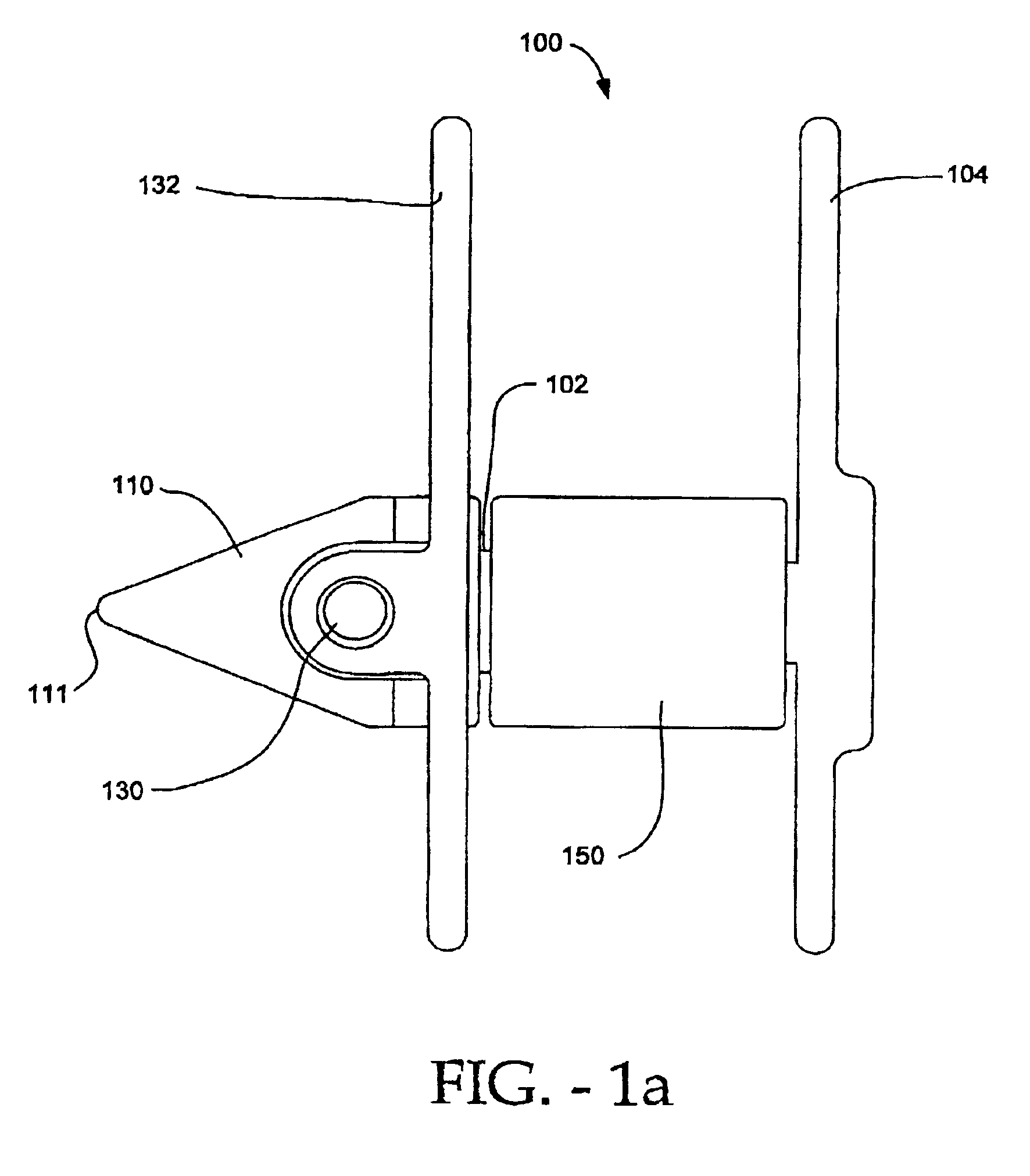 Deflectable spacer for use as an interspinous process implant and method