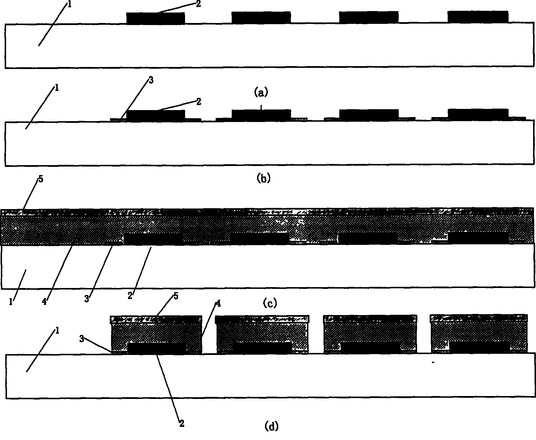Piezoresistive transducer probe based on electric conduction high molecule sensitivity membrane and preparation method thereof
