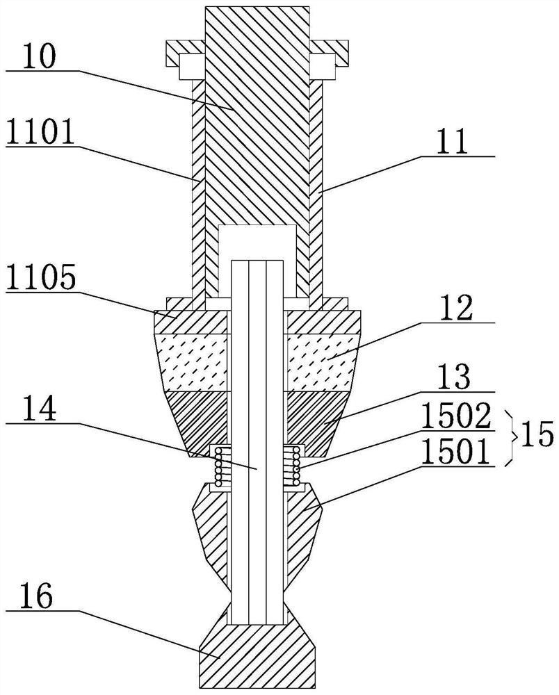 Film punching device for medicine production packaging bags