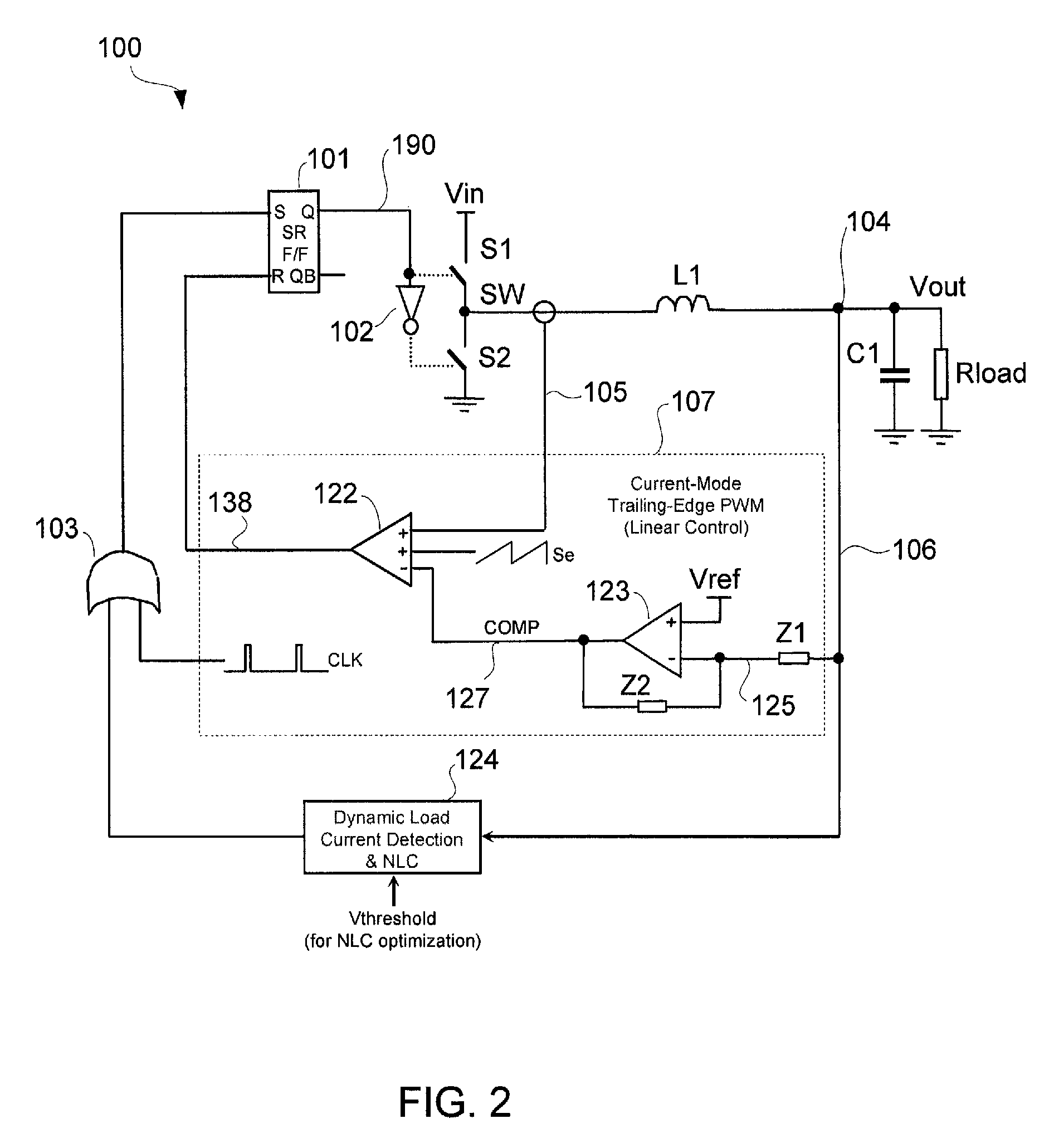 Non-linear control techniques for improving transient response to load current step change