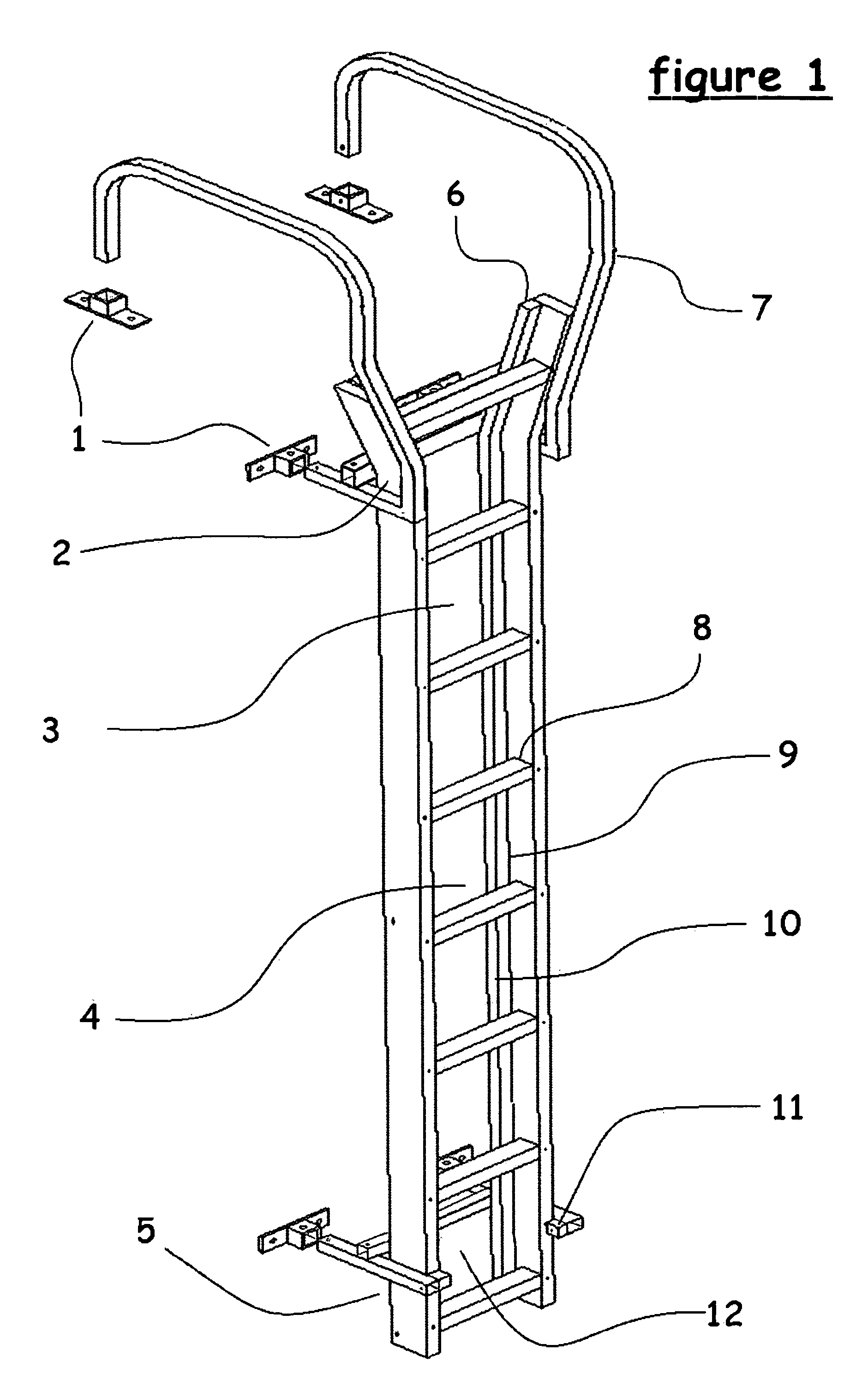 Portable ladder suspension apparatus or a portable ladder for suspension or the combination thereof