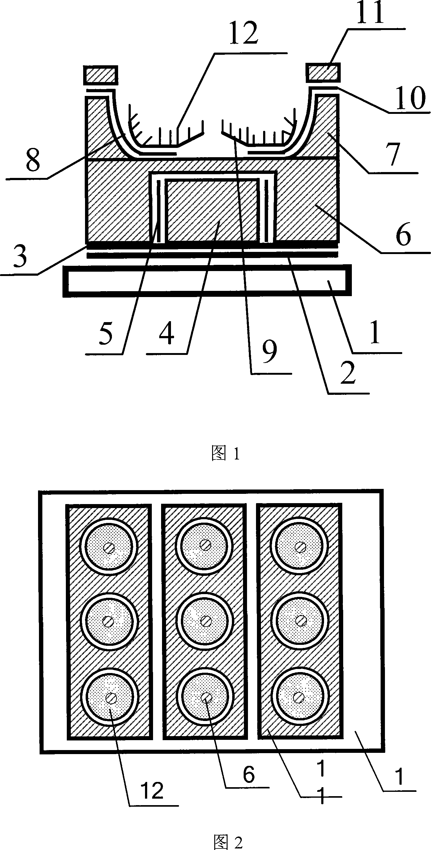 Flat-panel display device with lowergate-modulated suspension-ring cathode emission structure and its preparing process