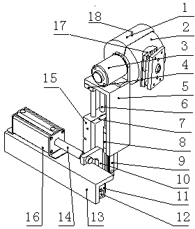 Special gluing head cleaning device for full automatic glue edge sealing production line and cleaning method thereof