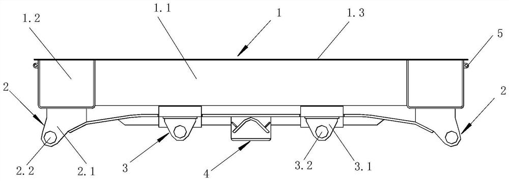 Carriage chassis, carriage assembly comprising carriage chassis and railway dump truck