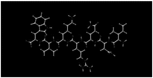 Hepatitis C virus ns5b RNA polymerase inhibitory polypeptide sequence and application thereof