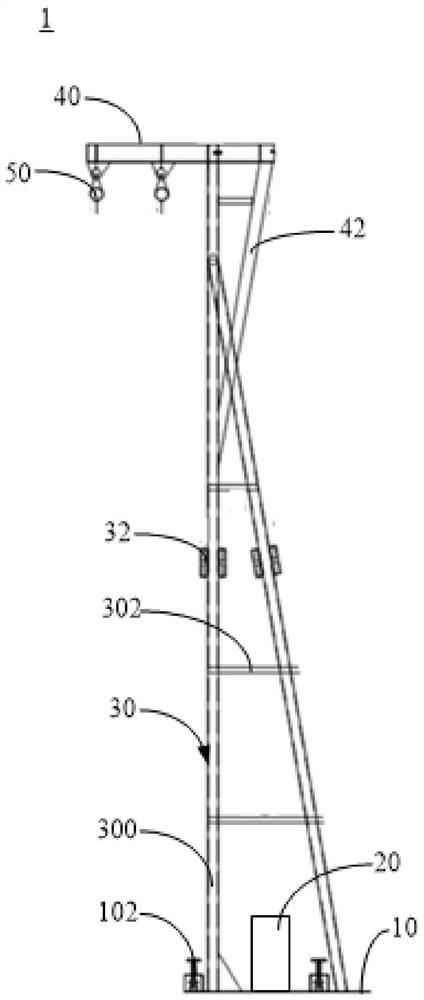 Vertical transportation device and application construction method thereof