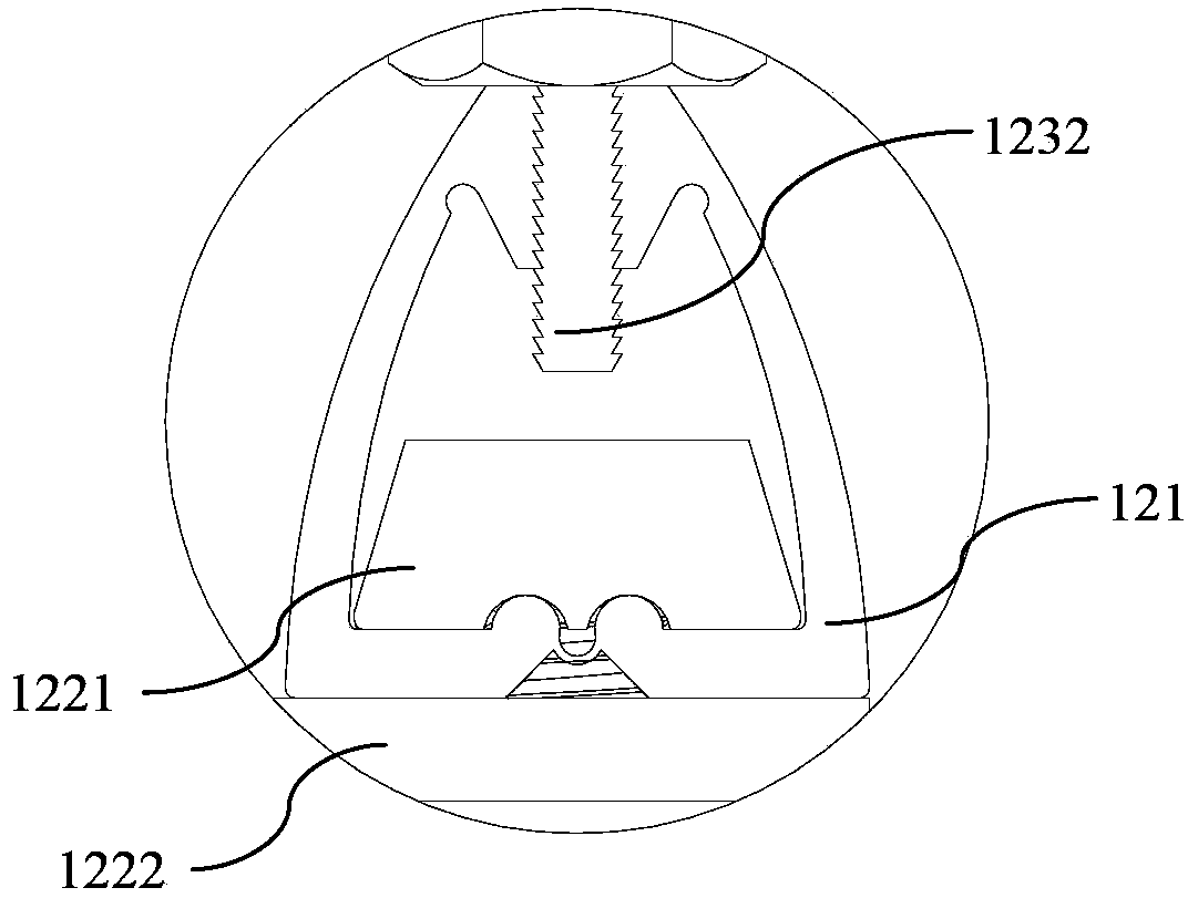 Stone installation structure and method for installing stone
