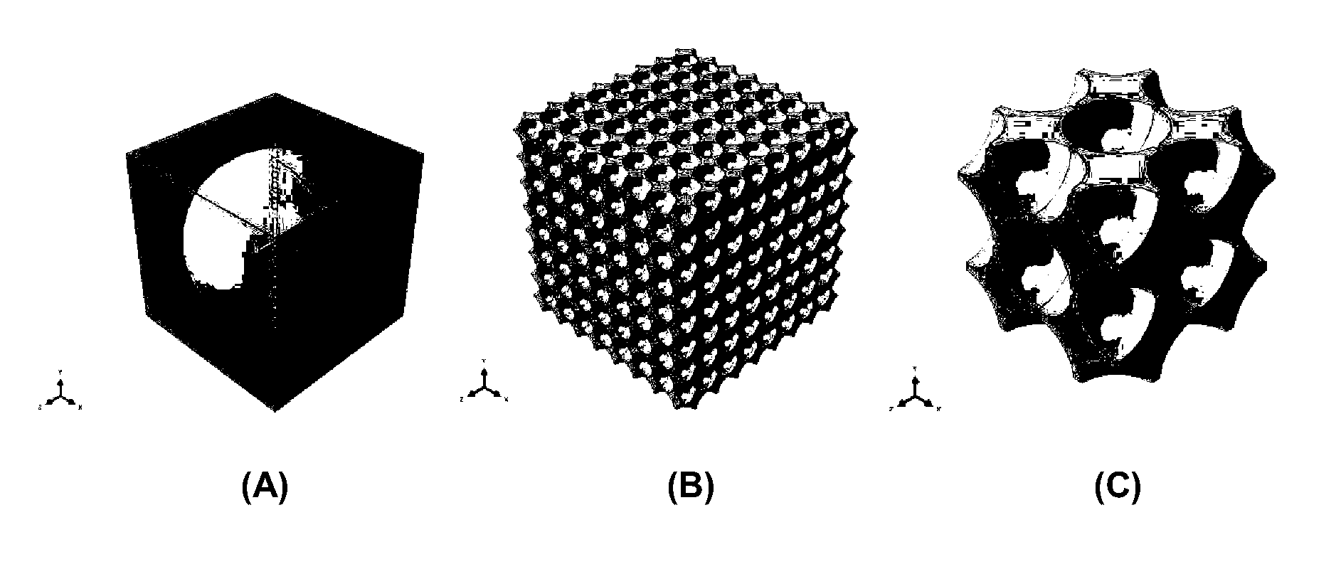 Structured Porous Metamaterial