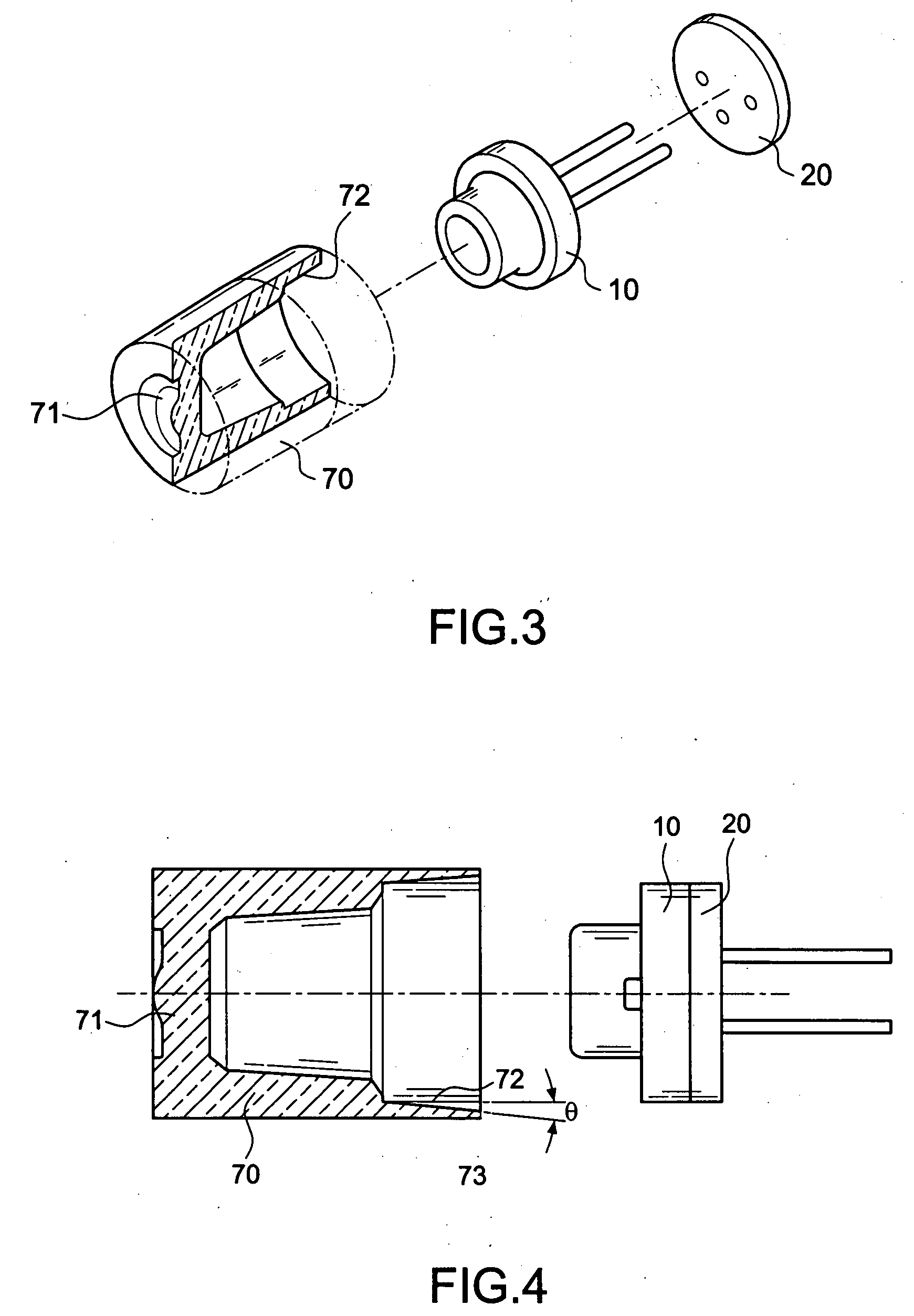 Optical unit of a laser module