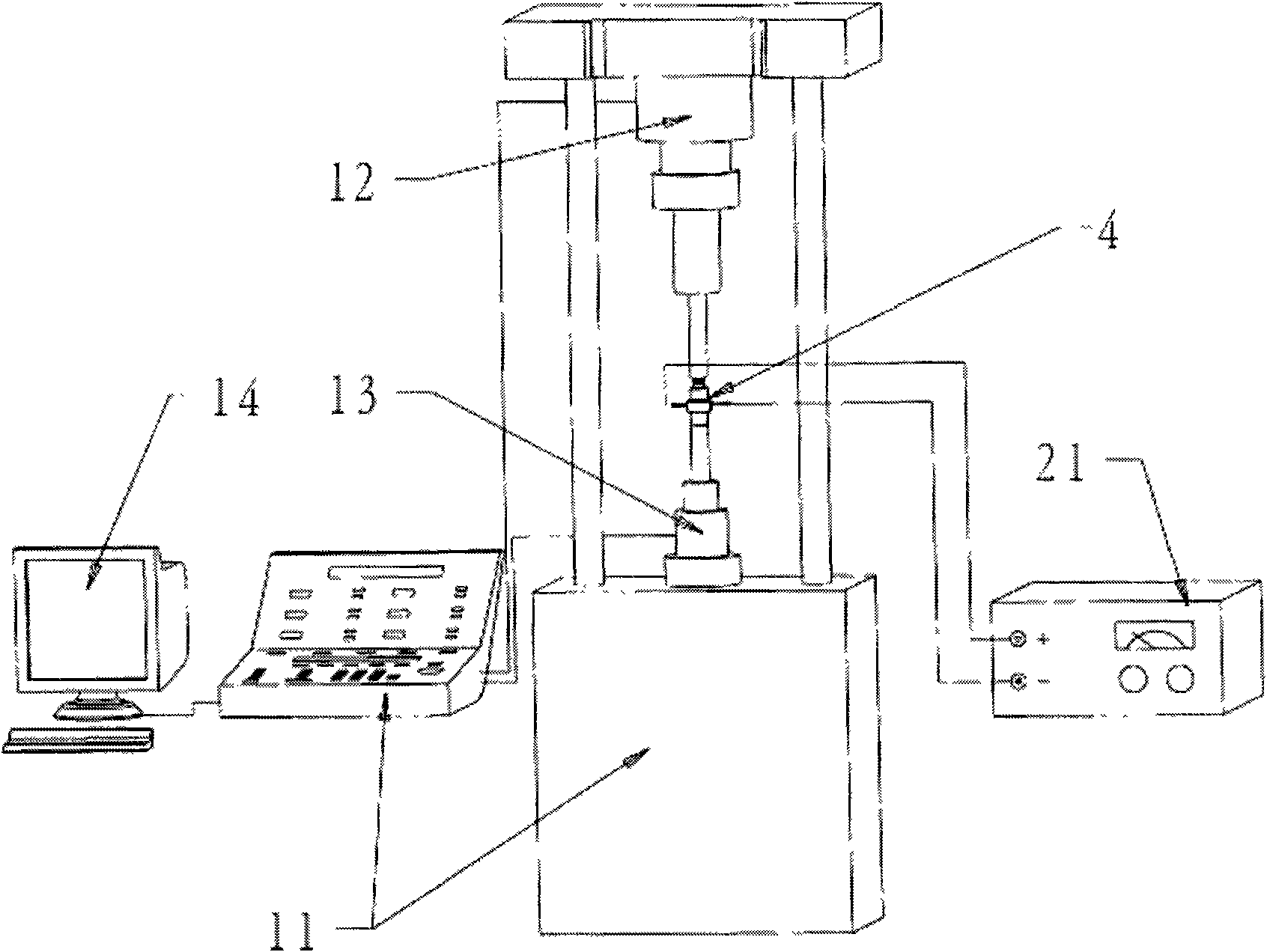 Test system and test method of multiphysics fatigue property