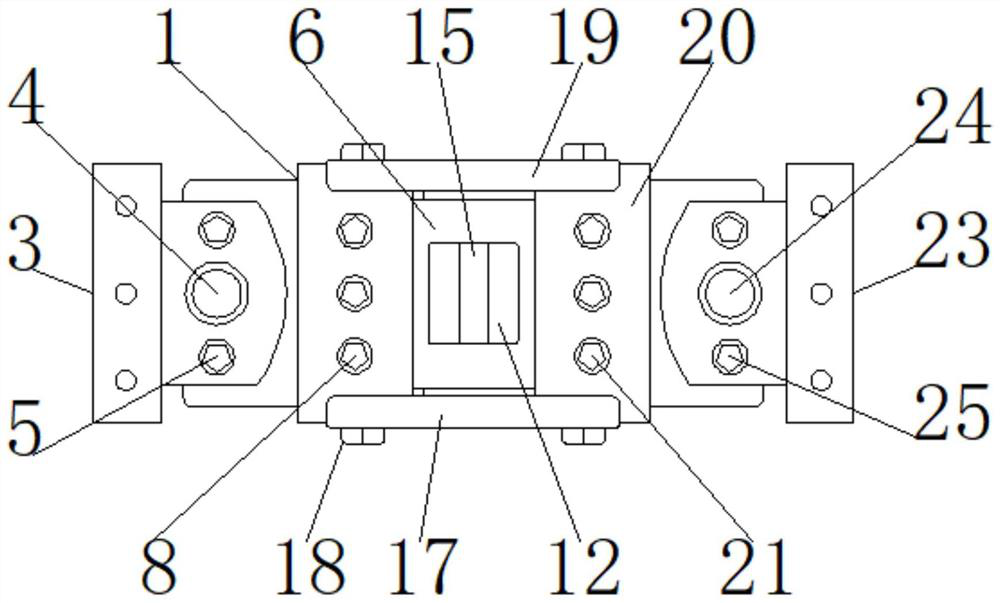 An assembled connector for civil engineering