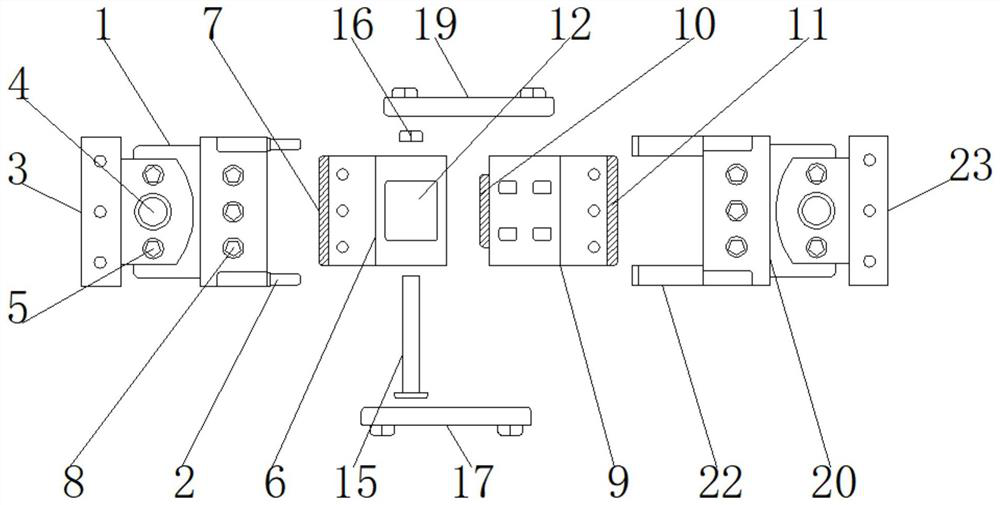 An assembled connector for civil engineering