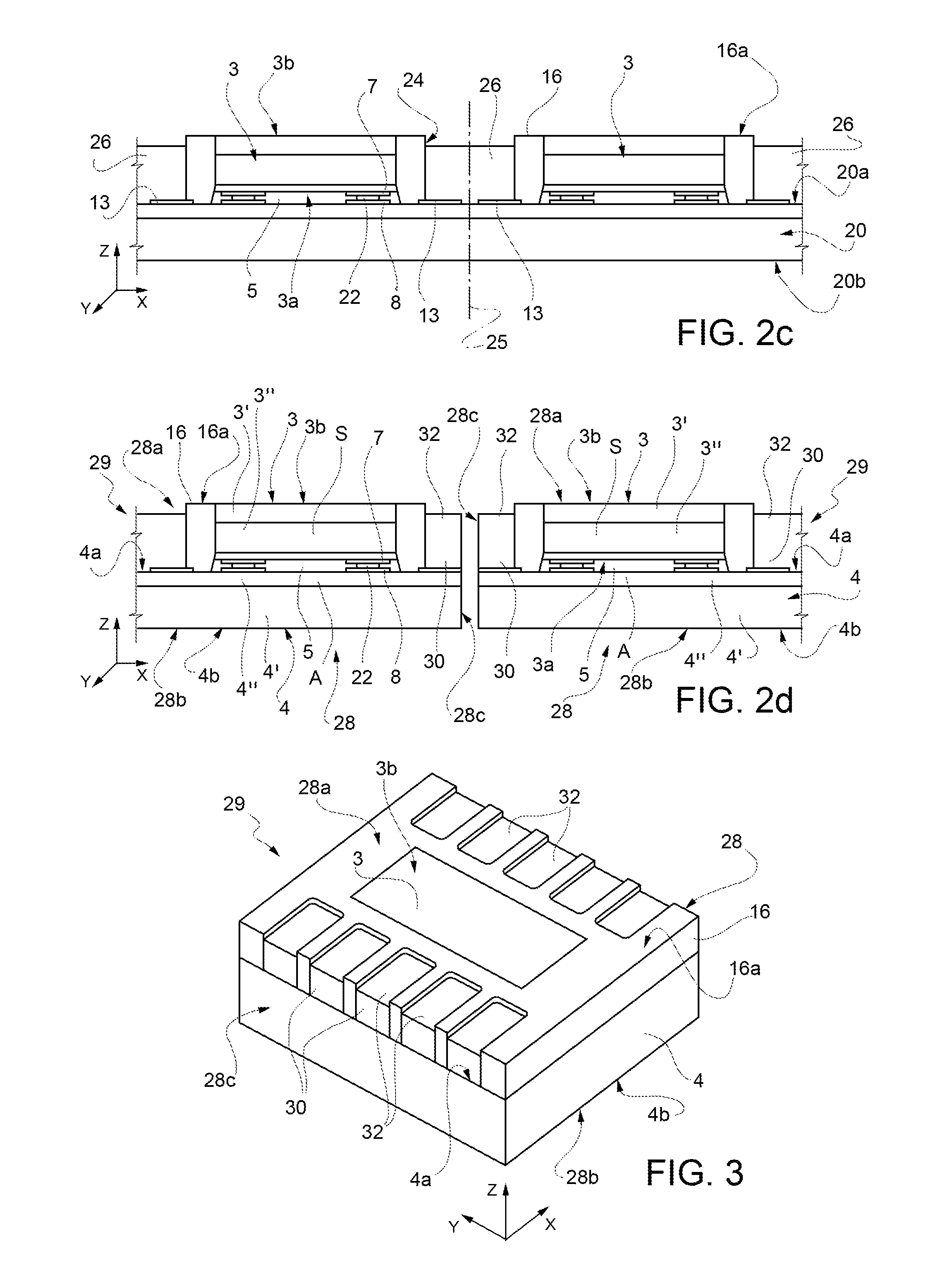 Wafer level package for a MEMS sensor device and corresponding manufacturing process