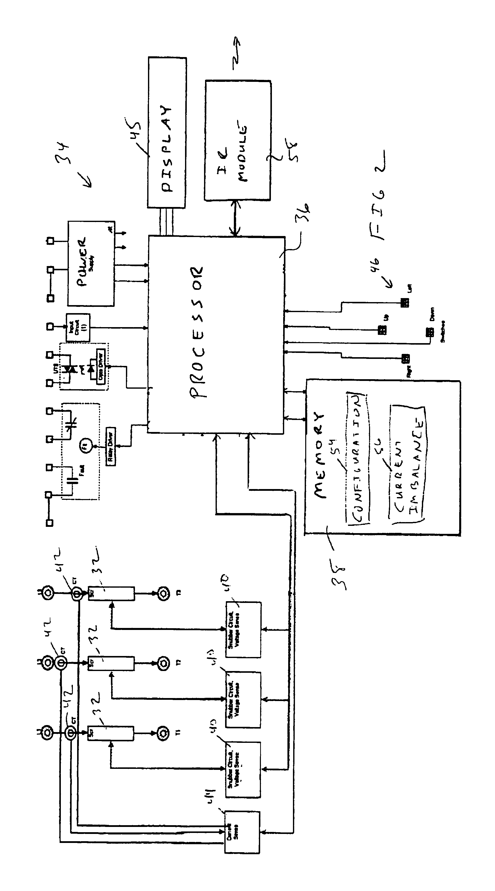 System and method for monitoring current and providing motor protection