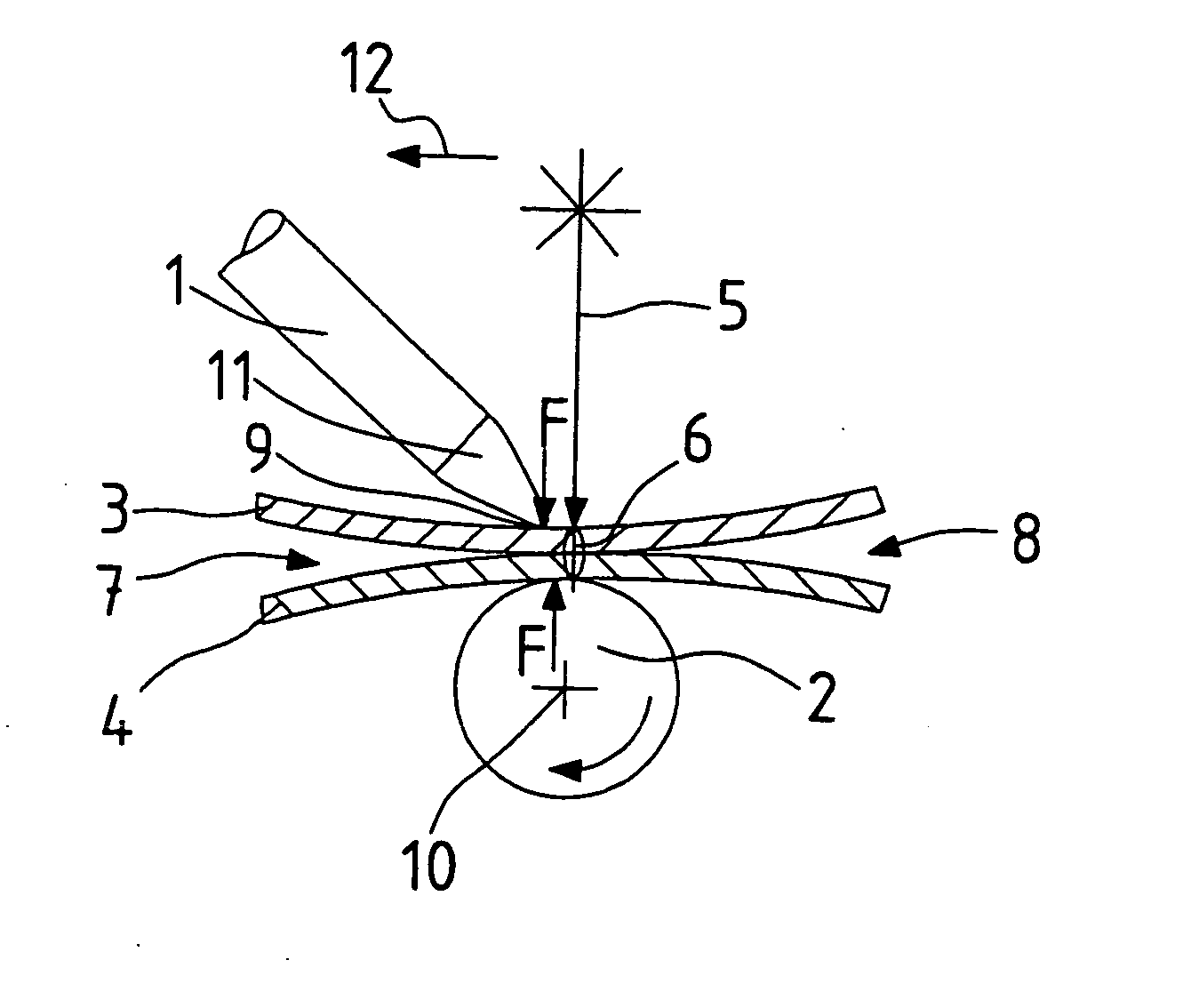 Clamping device for processing work pieces