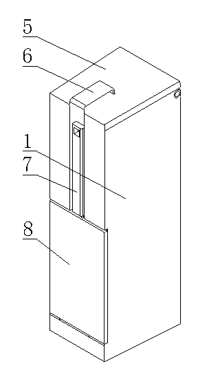 Combined toilet brush support