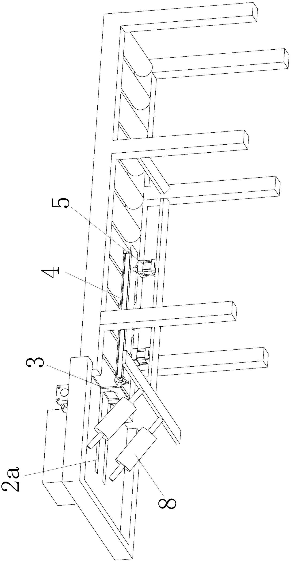 Transportation device with carton positioning and pushing-out functions