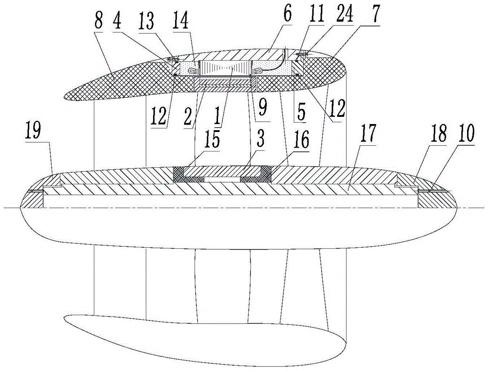 A ship rim integrated propeller