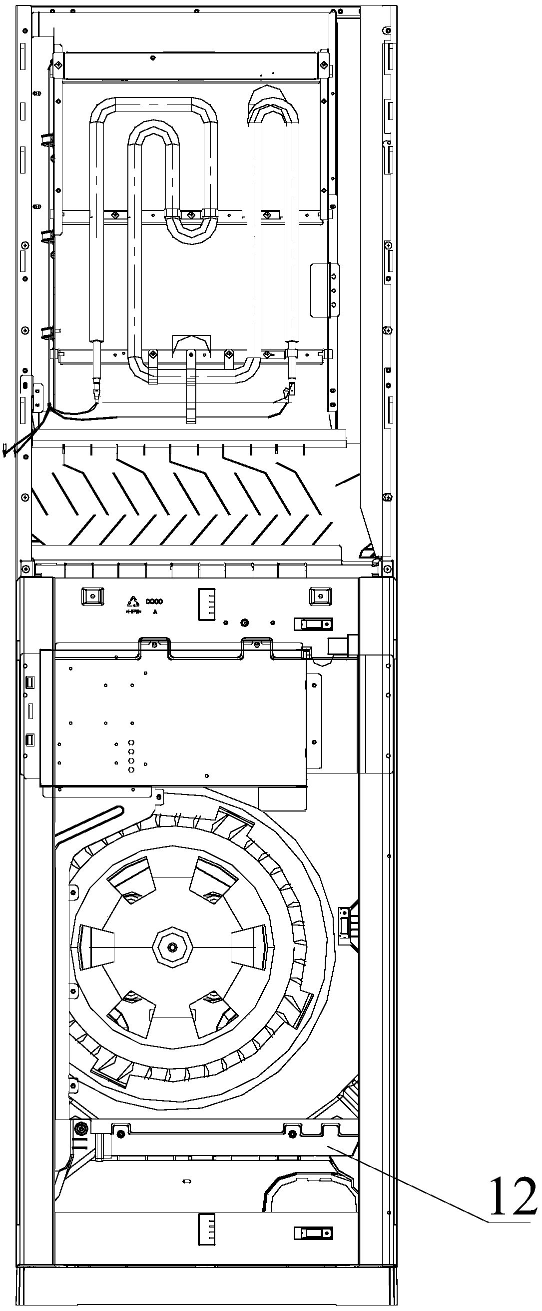 Anti-rodent structure of cabinet machine and air conditioner including the anti-rodent structure