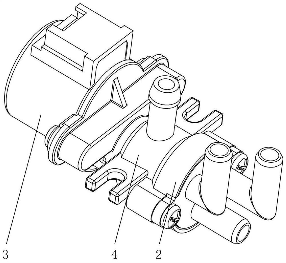 Diverter valve integrated with waterway switch, waterway control method and cleaning waterway