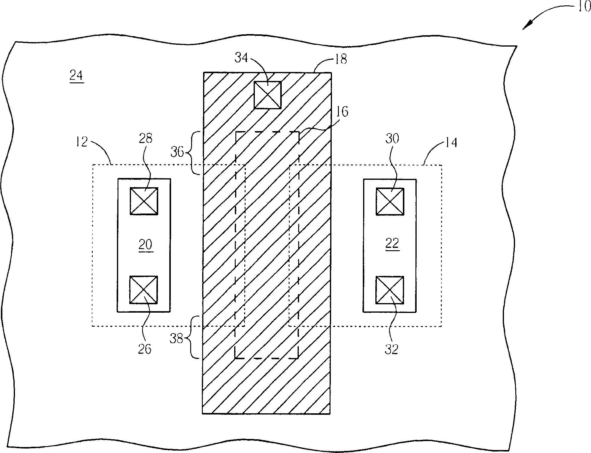 High-tension element structure