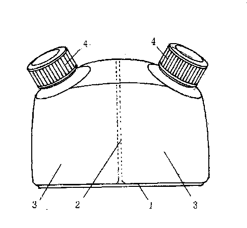 Dual-color ink bottle