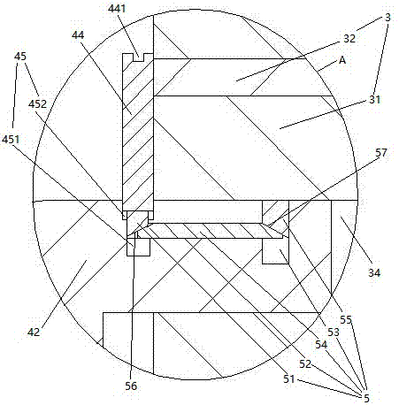 Rotor and rotating shaft connecting structure of smoke exhaust motor