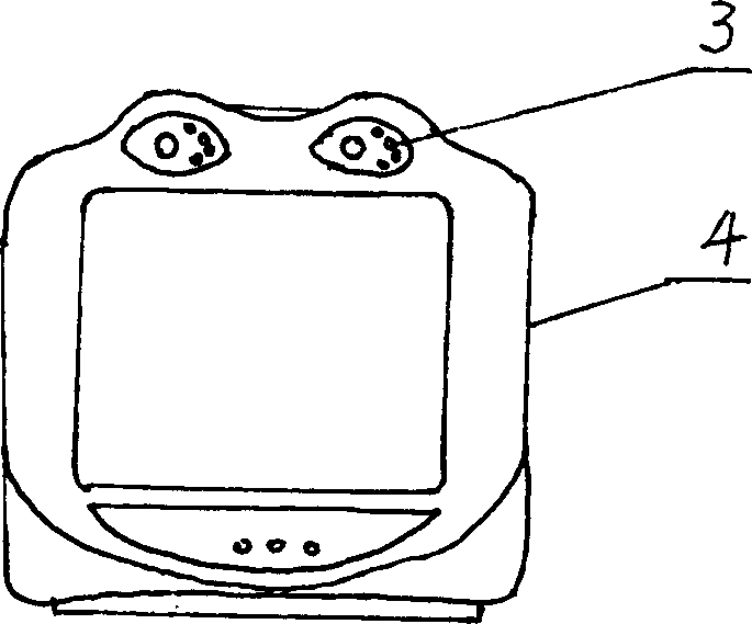 TV set with state indication lamp